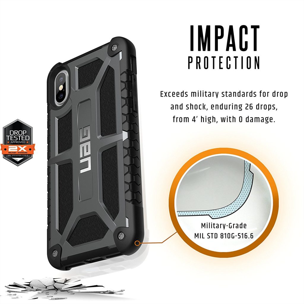 Ốp lưng iPhone Xs/X UAG Monarch Series - Platinum 3 op lung iphone X UAG Monarch