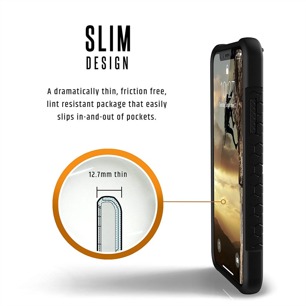 Ốp lưng iPhone X UAG Monarch Series - Black (Matte) 4 Ốp lưng iPhone X UAG Monarch