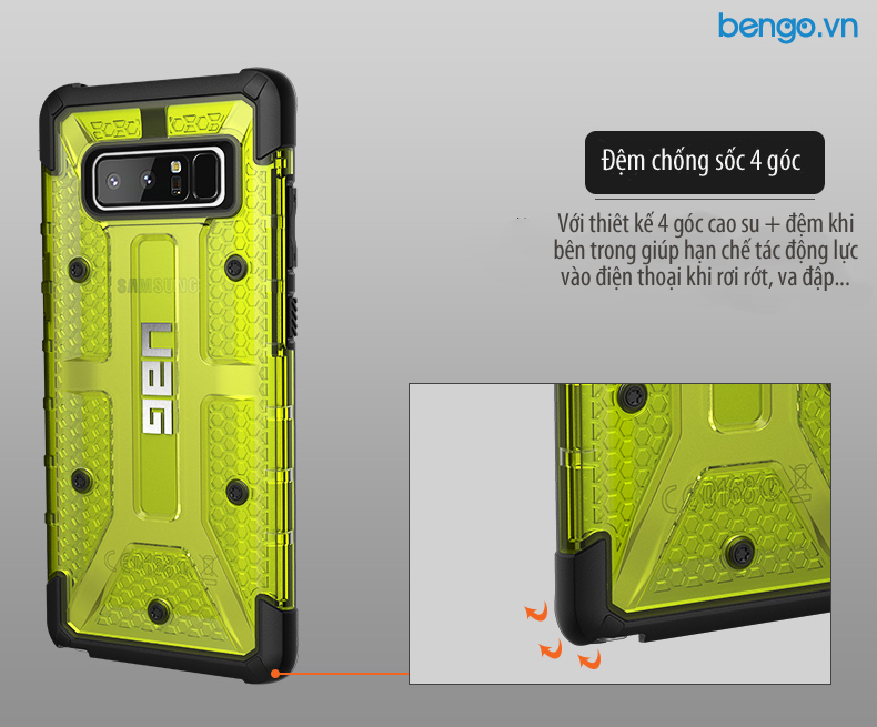 Op lung UAG Samsung Galaxy Note 8 bao ve 4 goc Plasma bengovn 1