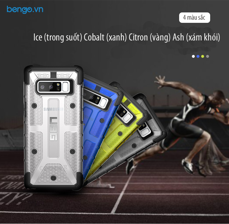 Ốp lưng Samsung Galaxy Note 8 UAG Plasma - Cobalt 7 Op lung UAG Samsung Galaxy Note 8 4 mau Plasma bengovn