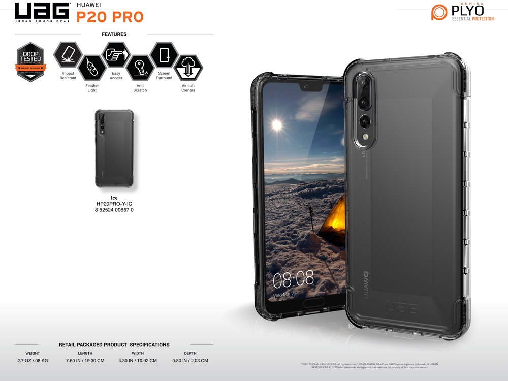 Ốp lưng Huawei P20 Pro UAG Plyo Series 5 Ốp lưng Huawei P20 Pro UAG