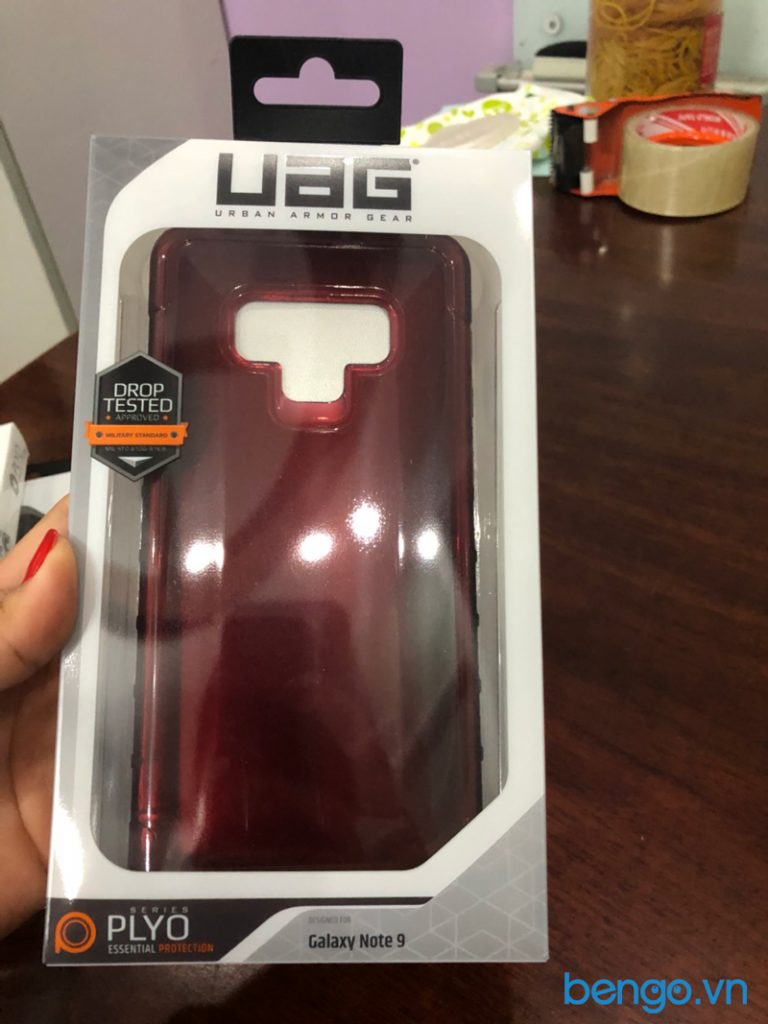 Op lung Samsung Note 9 UAG PLYO CRIMSON BENGOVN