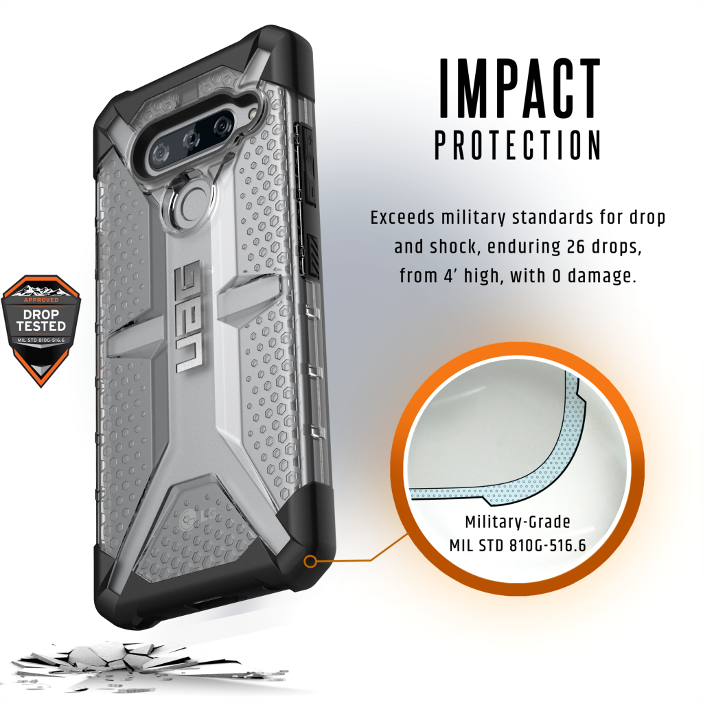 Ốp lưng LG V40 ThinQ UAG Plasma Series (ASH) 5 LG V40 ThinQ Plasma ASH 03 PRM IMPACT