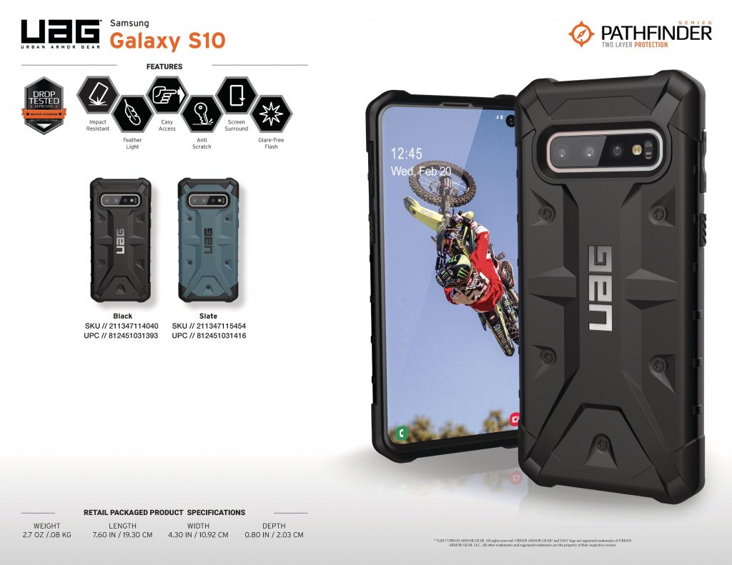 Ốp lưng Samsung Galaxy S10 UAG Pathfinder Series (Slate) 1 GalaxyS10 SS English Path