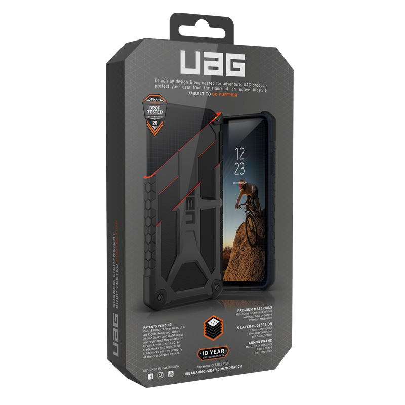 Op lung Samsung Galaxy S10 UAG Monarch Series Op lung Samsung Galaxy S10 Plus UAG Monarch Series Black 08 bengovn