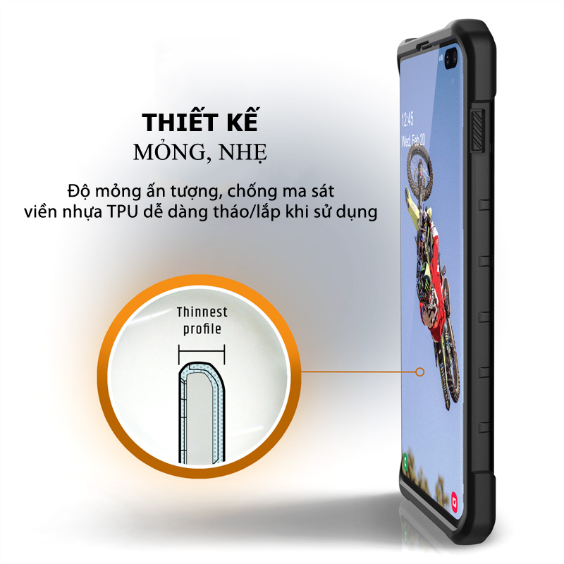 Ốp lưng Samsung Galaxy S10 Plus UAG Pathfinder Series 3 Op lung Samsung Galaxy S10 Plus UAG Pathfinder Series 05 bengovn