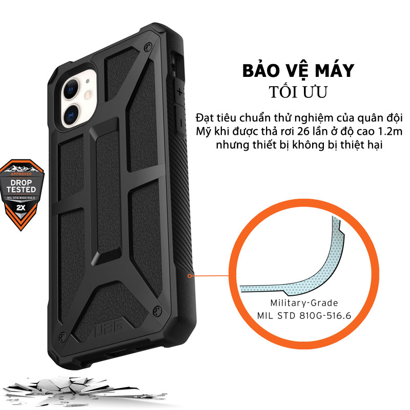 Op lung iPhone 11 UAG Monarch Series CRIMSON 09 bengovn
