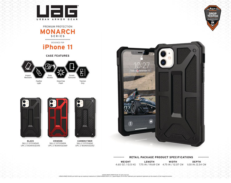 Op lung iPhone 11 UAG Monarch Series CRIMSON 12 bengovn