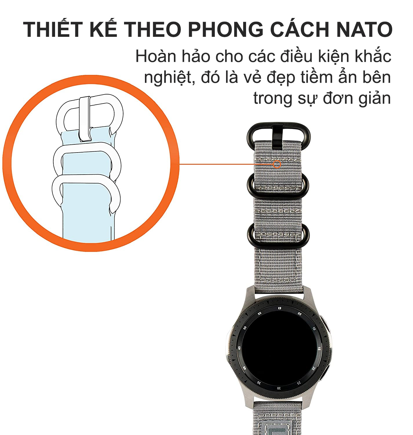 Dây đeo Samsung Galaxy Watch 46mm UAG NATO Series 2 day deo samsung galaxy watch 46mm uag nato series bengovn