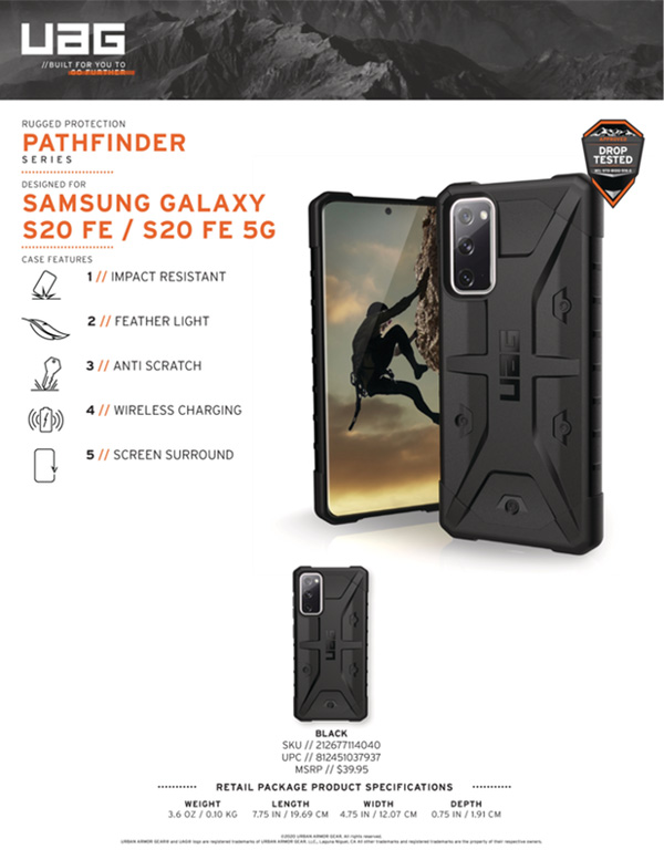 Ốp lưng Samsung Galaxy S20 FE/FE 5G UAG Pathfinder 1 Op lung Samsung Galaxy S20 FE FE 5G UAG Pathfinder 13 bengovn